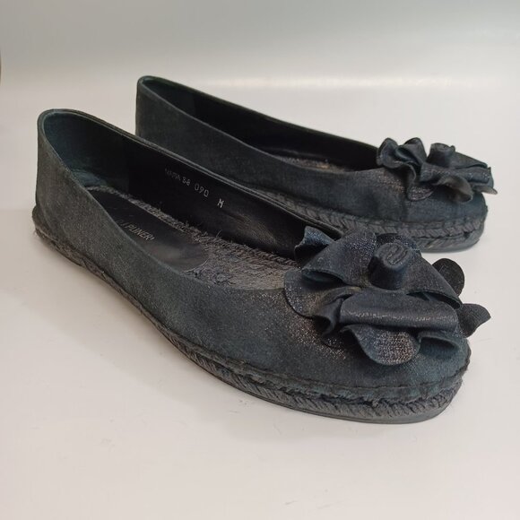 Donald J Pliner Maria Black Espadrille Flats - Picture 1 of 12